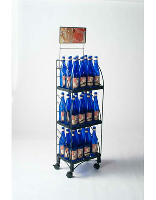 Rolling 3 Case Point of Purchase Wine Display