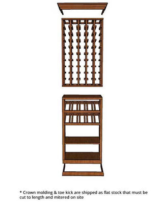 2 Foot Wine Cellar - 75 Bottle Capacity