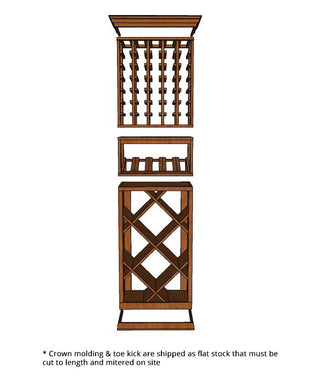 2 Foot Wine Cellar - 105 Bottle Capacity