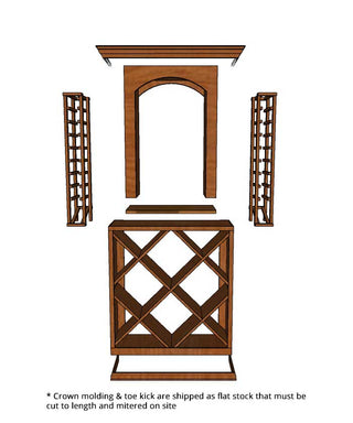 3 Foot Wine Cellar - 128 Bottle Capacity