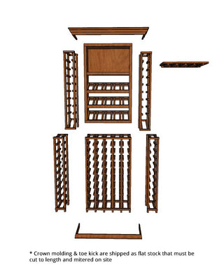 3 Foot Wine Cellar - 126 Bottle Capacity