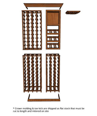 3 Foot Wine Cellar - 131 Bottle Capacity