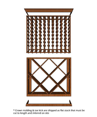 4 Foot Wine Cellar - 220 Bottle Capacity