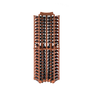 Curved Corner - 80 Bottle 7ft Wine Rack Kit with Display