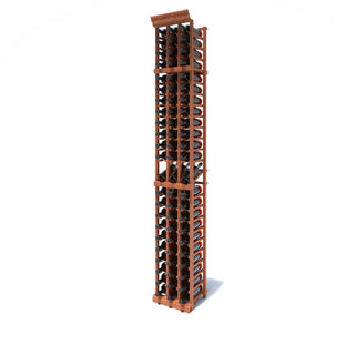 3 Column - 69 Bottle 8ft Wine Rack Kit with Display