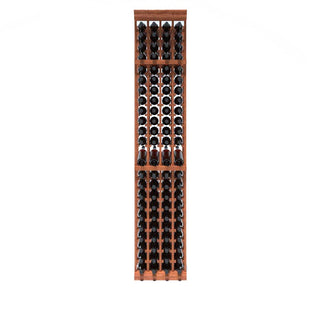 4 Column - 92 Bottle 8ft Wine Rack Kit with Display