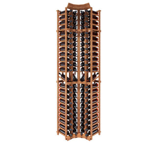 Curved Corner - 96 Bottle 8ft Wine Rack Kit with Display