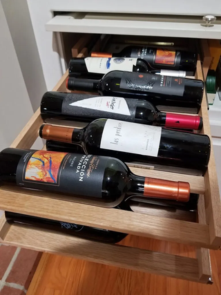 Kitchen Cabinet Wine Storage