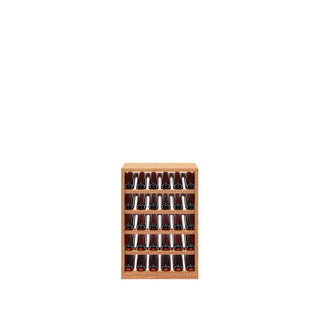6 Column - 30 Bottle Stacked Display Base Wine Rack