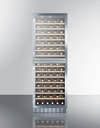 Summit 118 Bottle Dual Zone Wine Cooler
