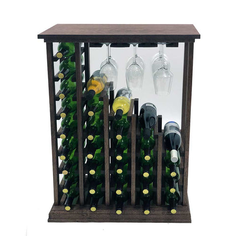 Wine Rack with Stemware Holder