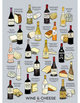 Wine & Cheese Poster