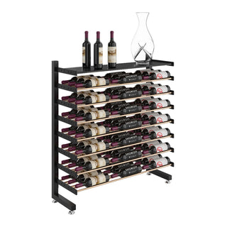 Evolution Single-Sided 68 Bottle Shelf Display Rack
